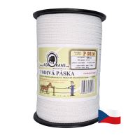 Páska pro elektrický ohradník, 10mm, 4vodiče, 400m, bílá