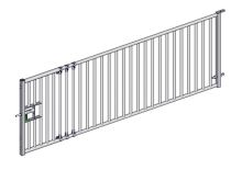 Stájová brána pro ovce/kozy, nastavitelná délka 3-3,3 m