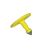 Ušní známka Q-flex Buddy long, prodloužený trn, žlutá