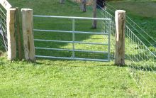 Pastvinová brána kovová 90 cm - nastavitelná