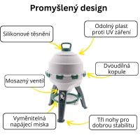 Napáječka pro drůbež se zásobníkem 25l, dvoudílná (3)