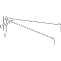 Opěrná dvounožka 100cm  pro stabilizaci P1890 a P 1891
